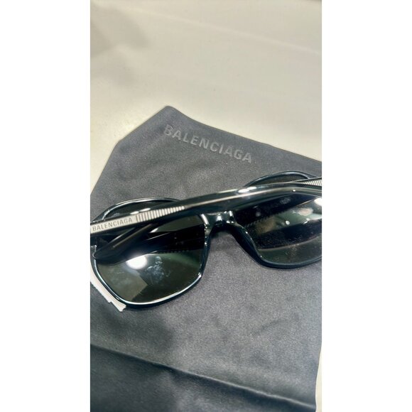 Balenciaga 58mm Round Sunglasses Black main image 6